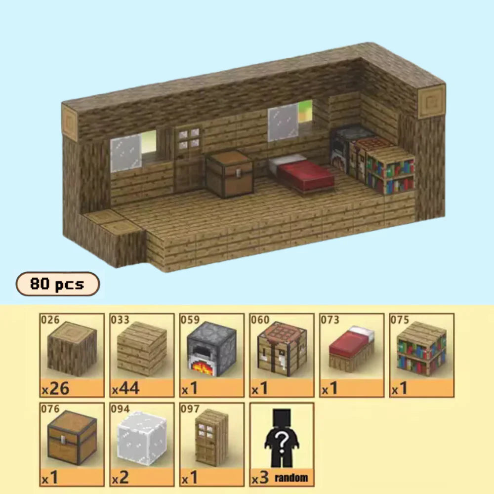 MineBlocks™ House 80 pcs