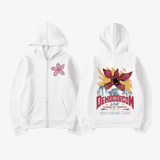White Demogorgon Hoodie