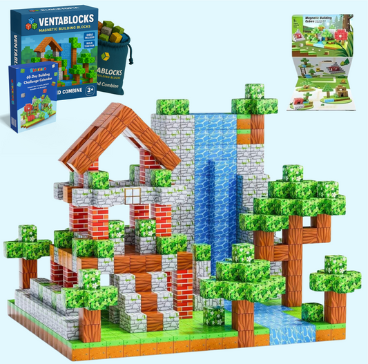 Ventablocks™ Magnetic Building Blocks Set - 100 pcs