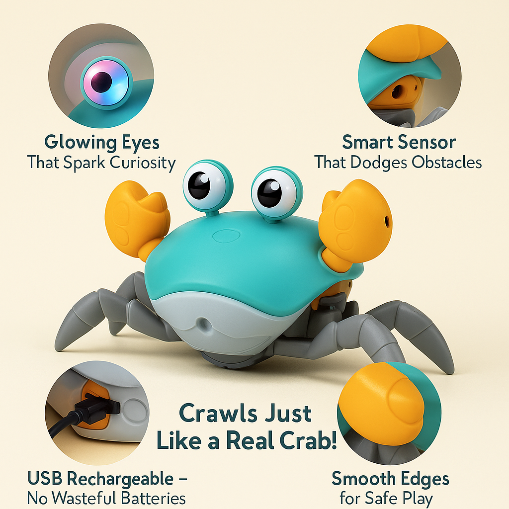 Crawling Crab™ - Interactive Baby Toy