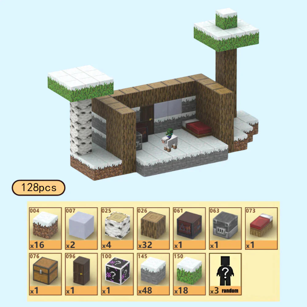 MineBlocks™ Snow Hut 128 pcs
